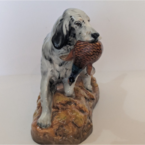 Large VTG Royal Doulton Bone China Figurine English Setter With Pheasant HN252 - Picture 3 of 8